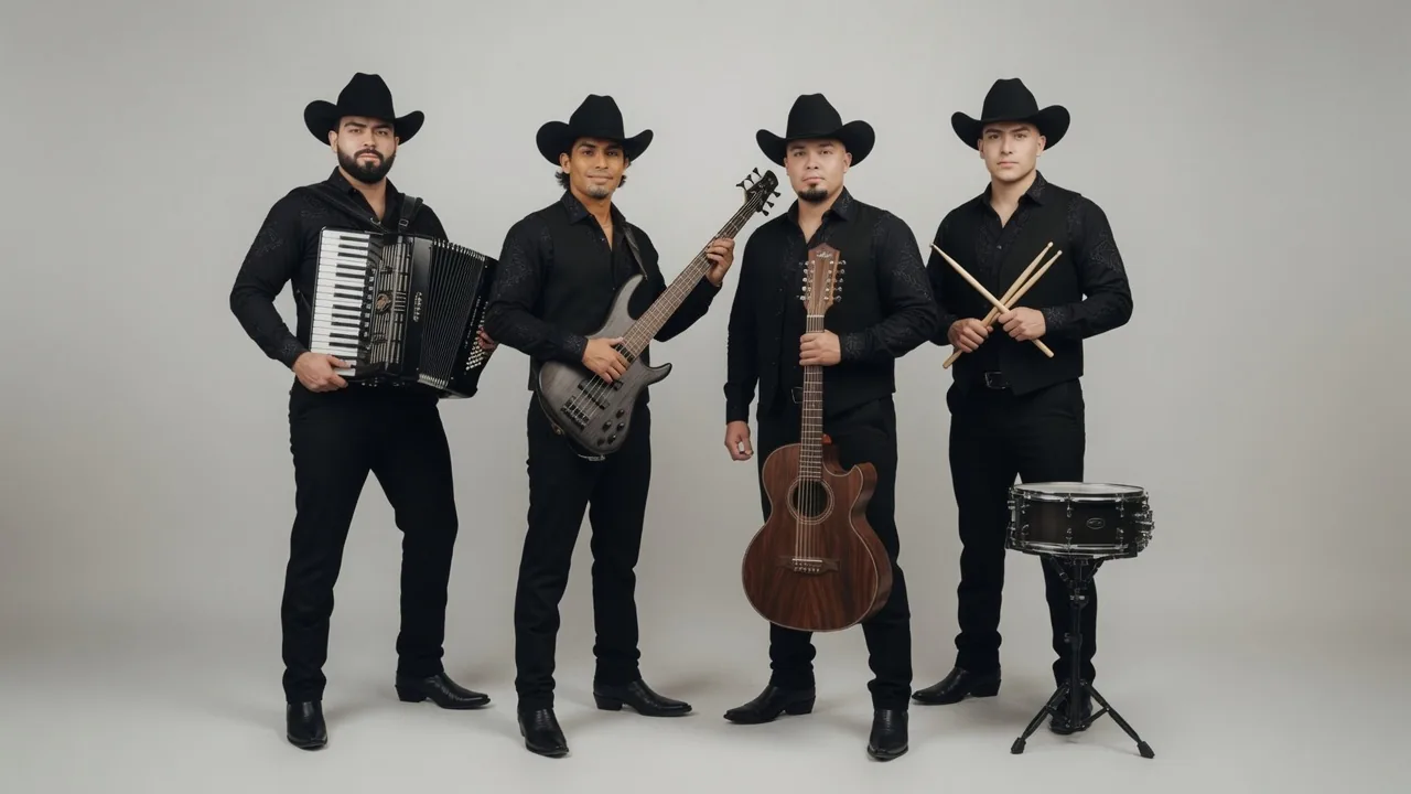 Los Premieres de LA — full band, wide studio shot